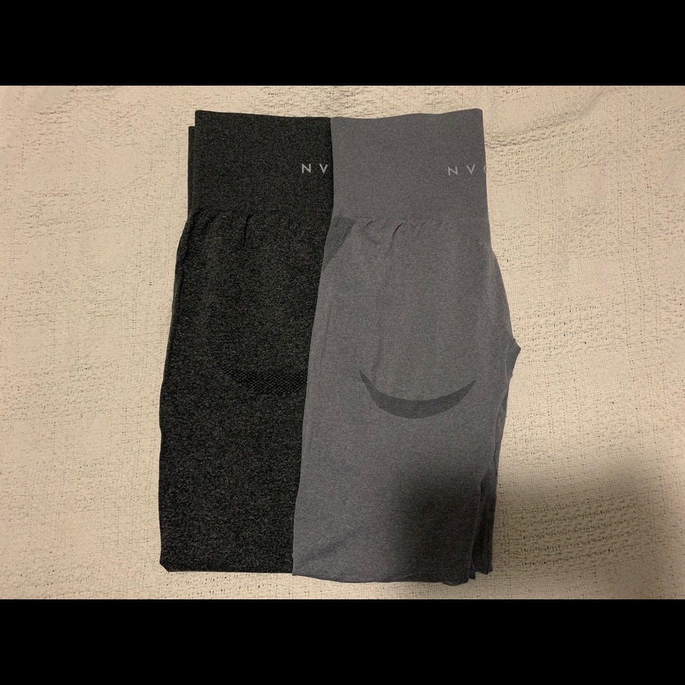NVGTN contour leggings Black Speckled/Light Gray